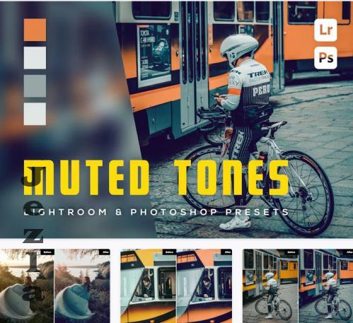 6 Muted Tones Lightroom and Photosop Presets - FRMG7MN