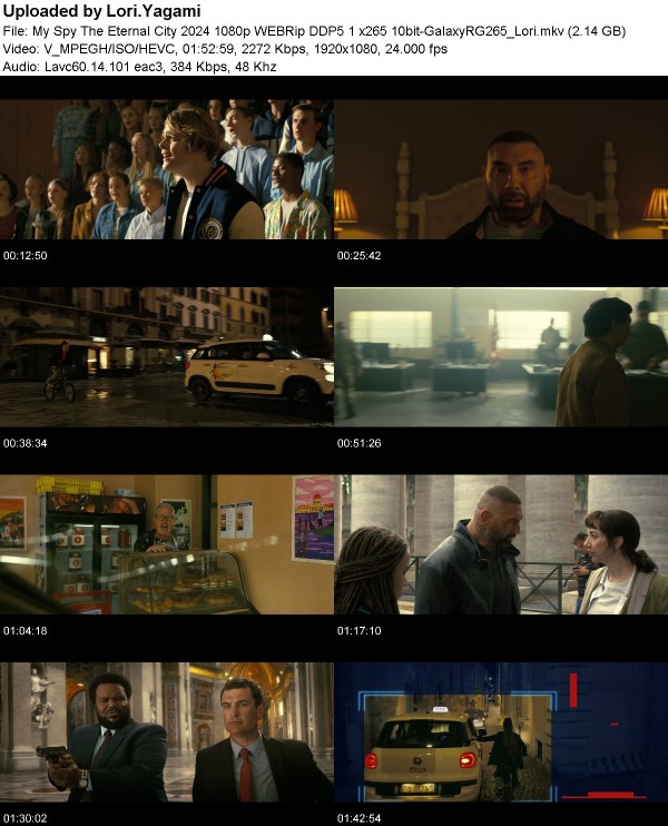 My Spy The Eternal City (2024) 1080p WEBRip x265 10bit-GalaxyRG265