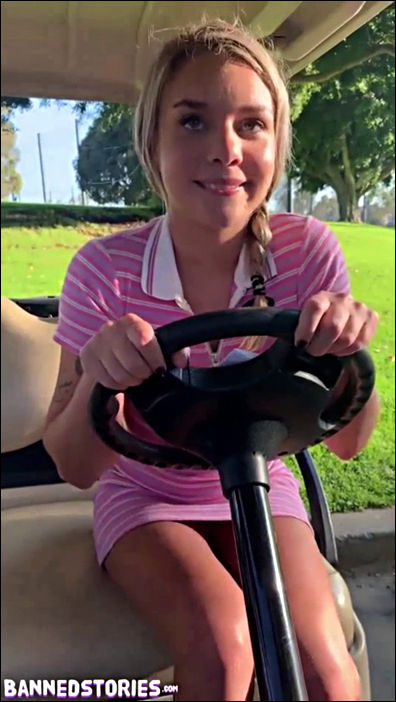 Gabbie Carter Hitting A Hole In One