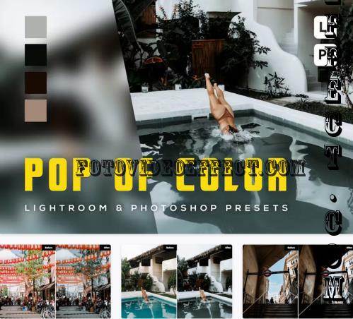6 Pop of Color Lightroom and Photoshop Presets - ZLWJWUW