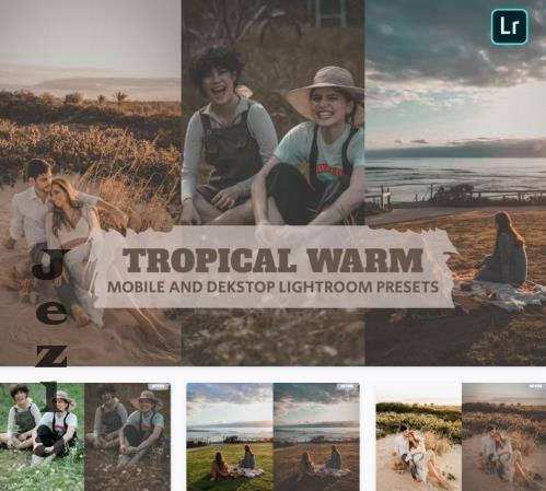 Tropical Warm Lightroom Presets Dekstop Mobile - CW9328J