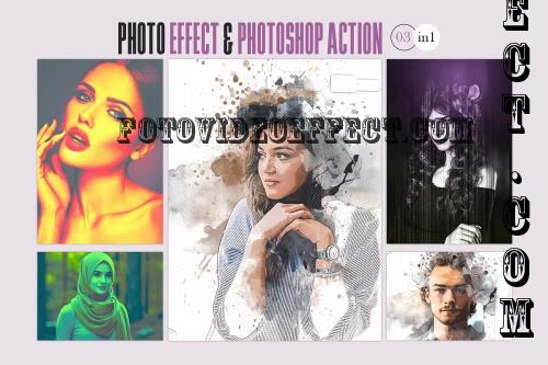 Editable Photoshop Photo Effect - 280395687