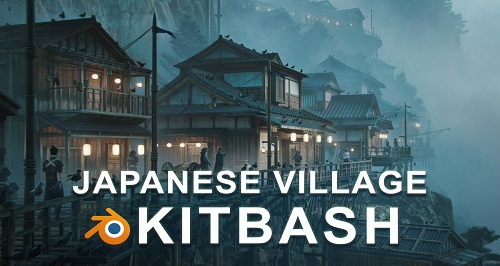 Japanese Village Kitbash