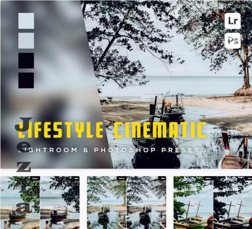 6 Lifestyle Cinematic Lightroom and Photoshop Presets - HAUXGH8