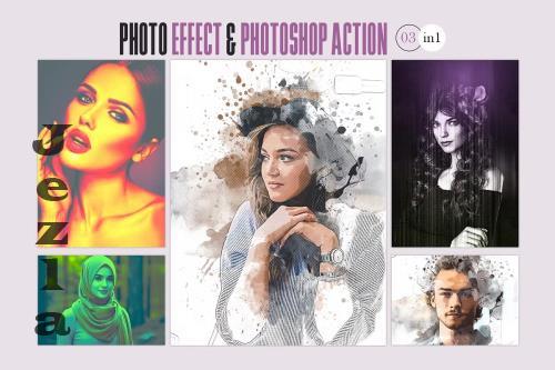 Editable Photoshop Photo Effect - 280395687