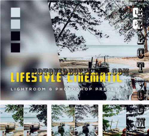 6 Lifestyle Cinematic Lightroom and Photoshop Presets - HAUXGH8