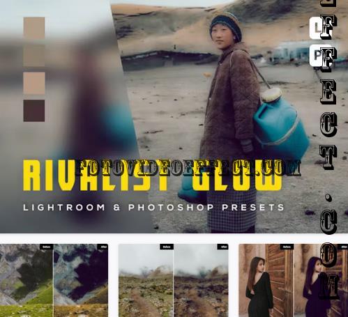 6 Rivalist Glow Lightroom and Photoshop Presets - 6FK8AYA