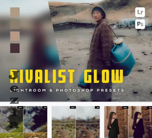 6 Rivalist Glow Lightroom and Photoshop Presets - 6FK8AYA