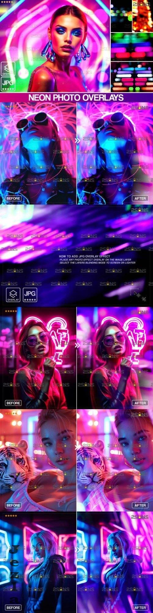 Neon photoshop overlays Bokeh Vol 03 - 280254728