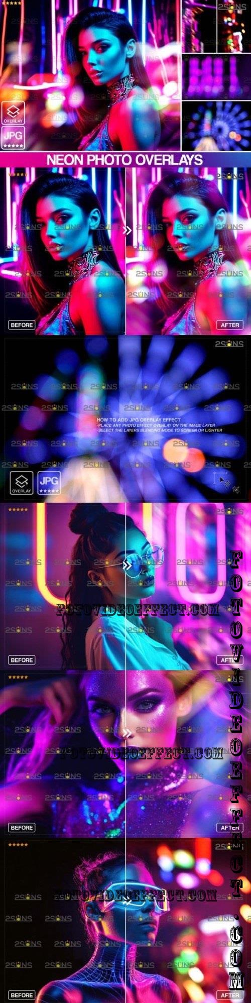 Neon photoshop overlays Bokeh Vol 04 - 280254941