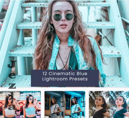 12 Cinematic Blue Lightroom Presets - VHSGPN4