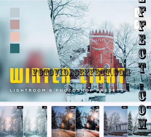 6 Winter Light Lightroom and Photshop Presets - 6U94GRN