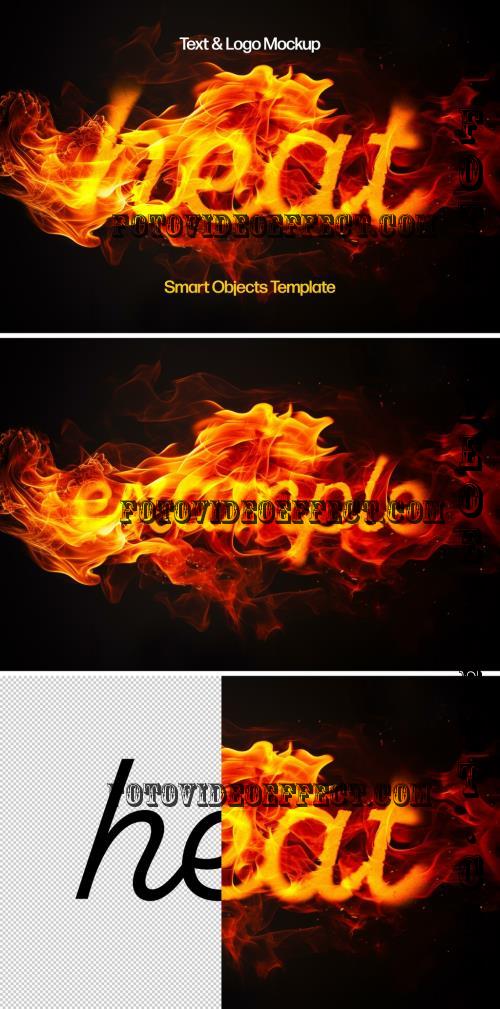 Melting Fire Flames Text Effect