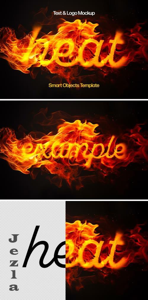 Melting Fire Flames Text Effect