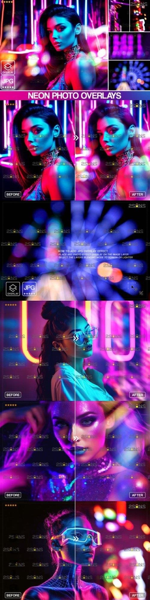 Neon photoshop overlays Bokeh Vol 04 - 280254941