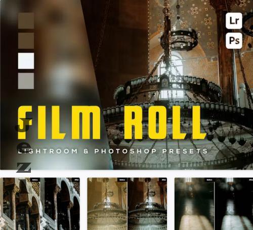 6 Film Roll Lightroom and Photoshop Presets - EGYUU8D