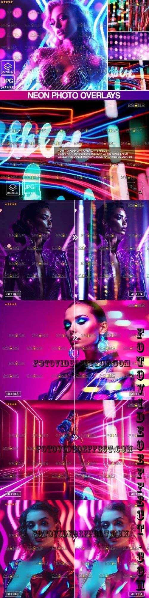 Neon photoshop overlays Bokeh Vol 06 - 280307661