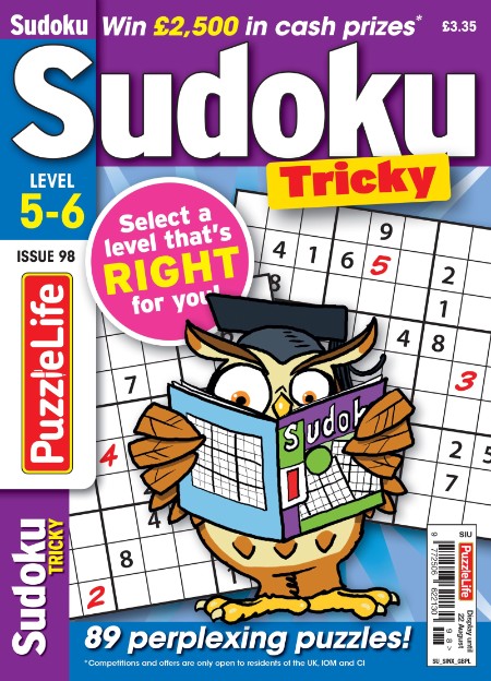 PuzzleLife Sudoku Tricky - Issue 98 2024