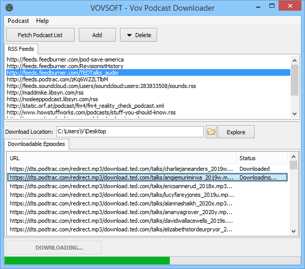 VovSoft Podcast Downloader 3.2