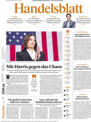 Handelsblatt - 23. Juli 2024