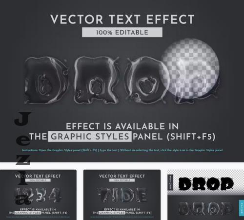 Drop Water Editable Text Effect - 280427036