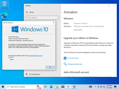 Windows 10 22H2 build 19045.4651 AIO 16in1 Multilingual Preactivated July 2024 (x64) 