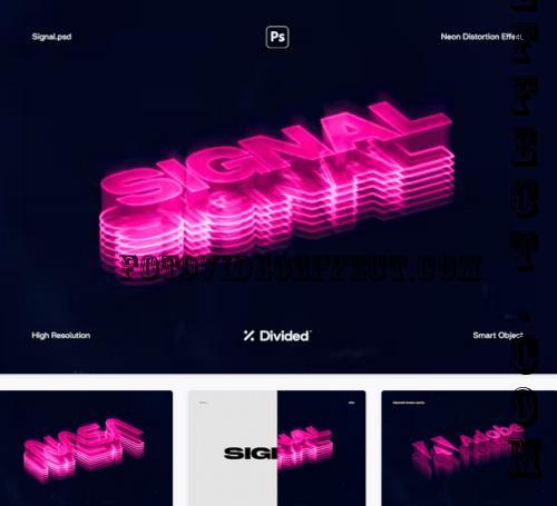 Signal Neon Distortion Effect - 96934060