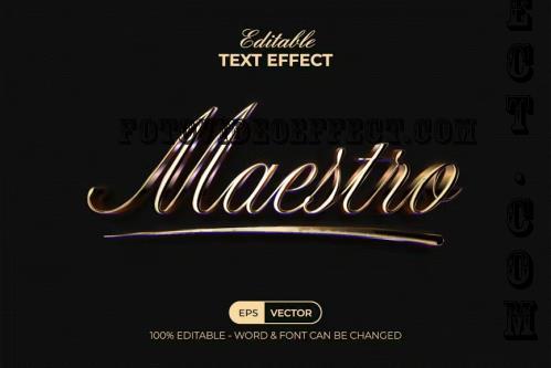 Maestro Text Effect Golden Style - 280854158