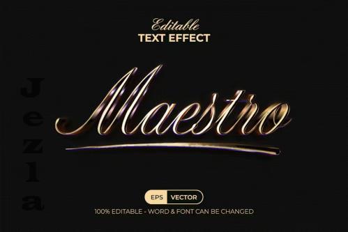 Maestro Text Effect Golden Style - 280854158