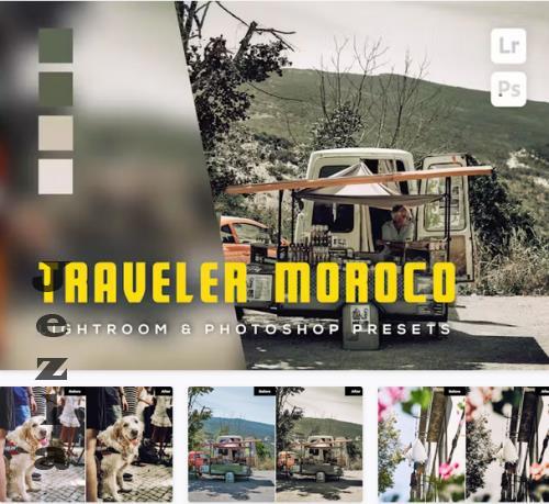 6 Traveler Moroco Lightroom and Photoshop Presets - FTNLZHB