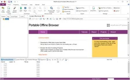 MetaProducts Portable Offline Browser 8.6.0.4984 Portable