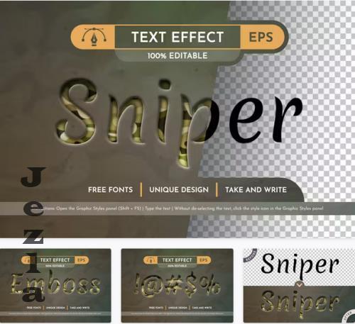 Sniper Text Effect, Graphic Style - 217747844