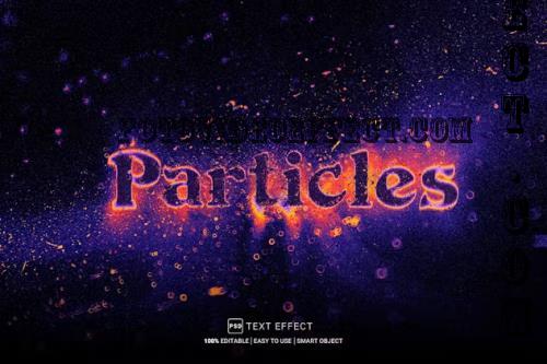 Particles Editable PSD Text Effect - QF7WS4U