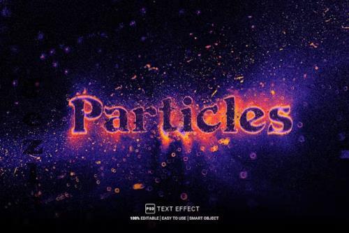 Particles Editable PSD Text Effect - QF7WS4U