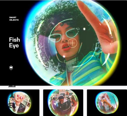 Shiny Fish Eye Photo Effect - 280949377