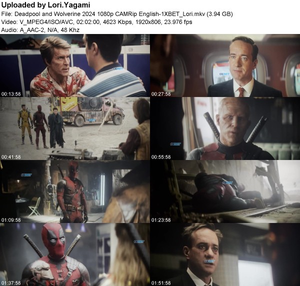 Deadpool and Wolverine (2024) 1080p CAMRip English-1XBET