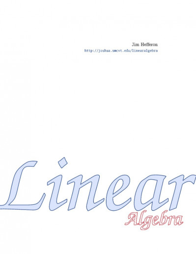 Linear Algebra - Reg Allenby