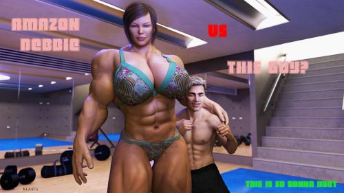 Musclevillegames - Amazon Debbie 3D Porn Comic