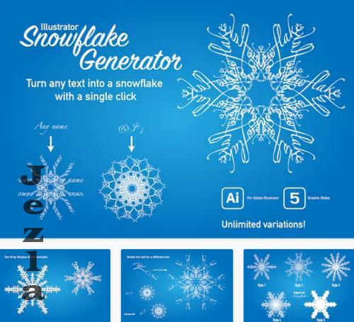 Text Snowflake Generator for Illustrator - LVBTMUA