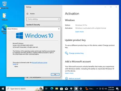 Windows 10 Pro 22H2 build 19045.4651 With Office 2021 Pro Plus Multilingual Preactivated July 2024 (x64) 