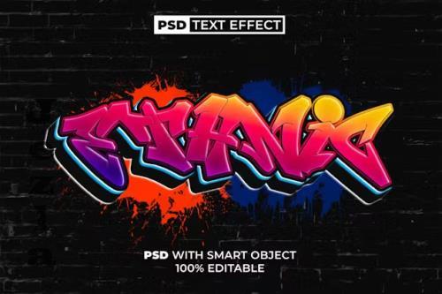 PSD Graffiti Text Effect Gradient Style - 280384419 - WKVJMBP