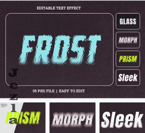 Frosted Glass Text Effect Set - F9ZRNVG