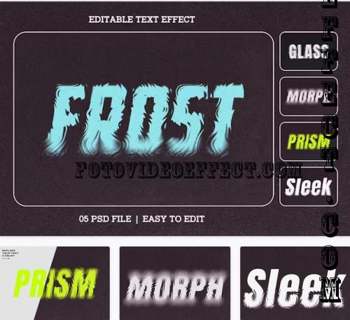 Frosted Glass Text Effect Set - F9ZRNVG