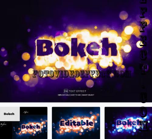 Bokeh PSD Text Effect - X8JSWZG