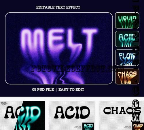 Melt Style Editable Text Effect Set - BJ9UVDV