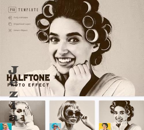 Halftone Photo Effect - W6CUYY4