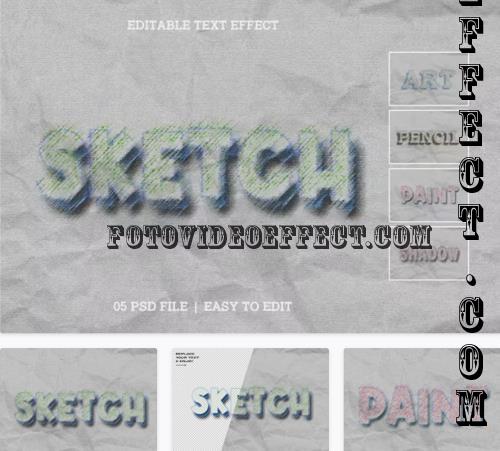 Pencil Sketch Editable Text Effect - 5U2GHL8