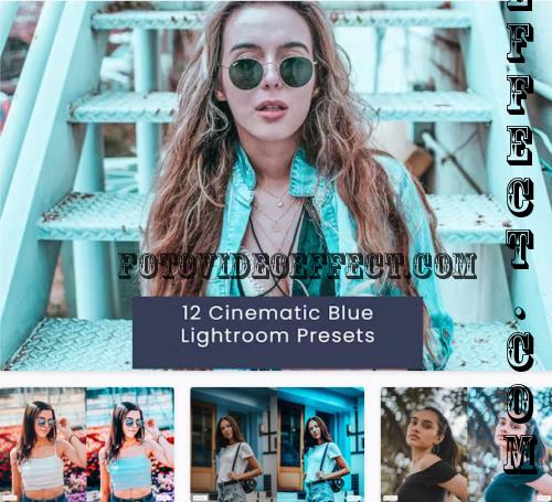 12 Cinematic Blue Lightroom Presets - VHSGPN4
