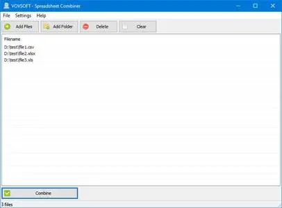VovSoft Spreadsheet Combiner 1.3
