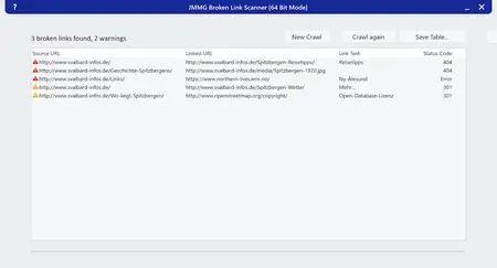 JMMGC Broken Link Scanner 1.00